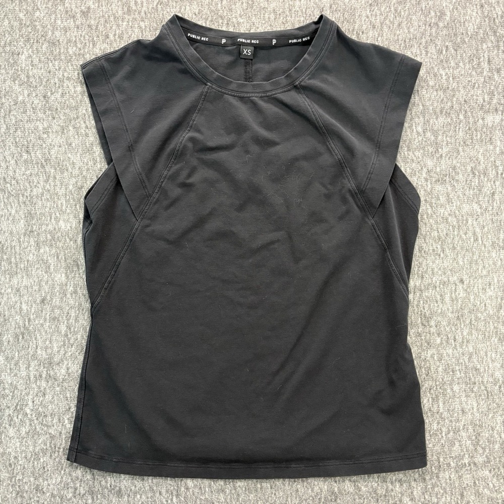 Public Rec Go to Canyon T-Shirt Top Women Pima Cotton Blend Brown Outdoor XS
